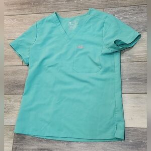 FIGS Women's Fresh Surgical Green Scrub Top Size Small